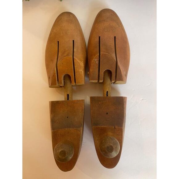 Vintage Set Wooden Shoe Forms Size 11C Wood Stretcher | Right & Left | Vintage - Picture 6 of 10